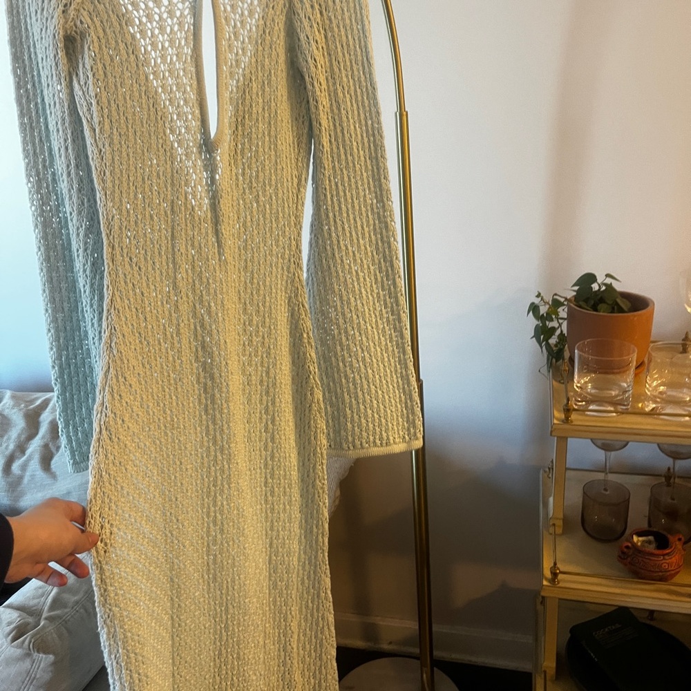 Meshki Light Blue Siren Knit Dress